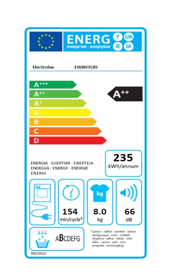 Сушилня Electrolux EW8H358S - Image 3