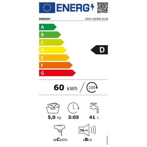 Пералня Indesit BTW L50300 EU/N - Image 3