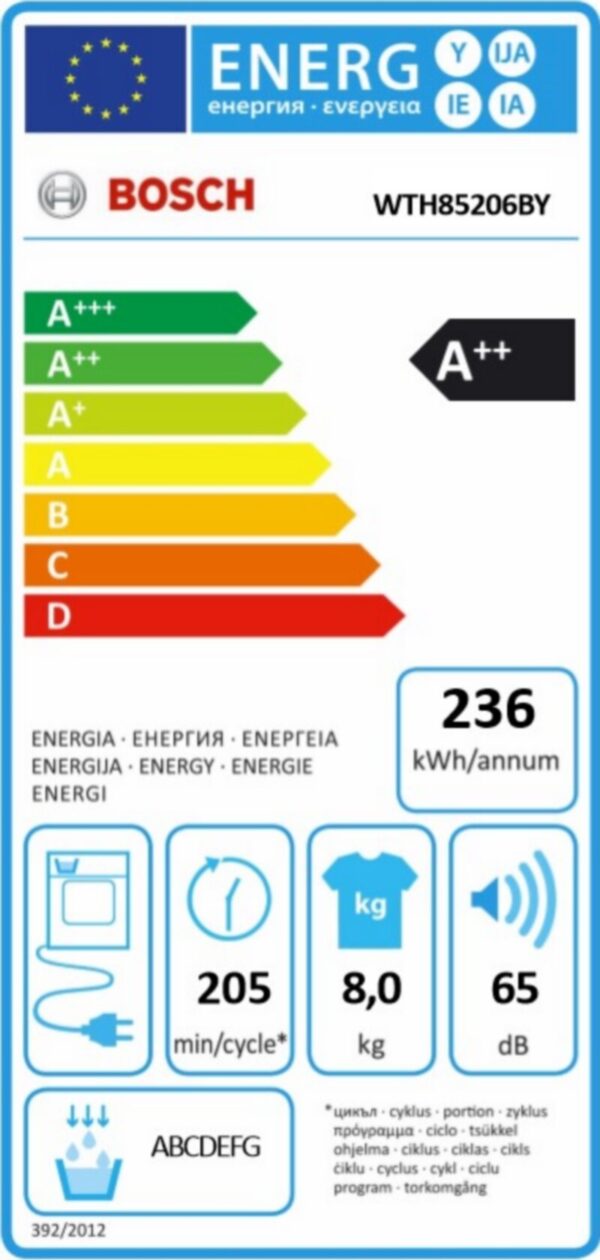 Сушилня Bosch WTH85206BY - Image 3