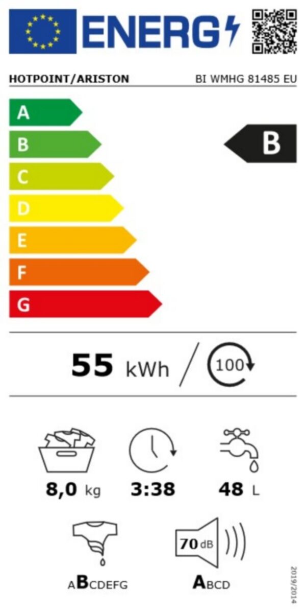 Вградена пералня Hotpoint-Ariston BI WMHG 81485 EU - Image 3