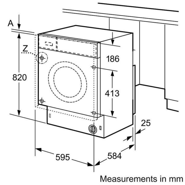 Вградена пералня със сушилня Bosch WKD28543EU