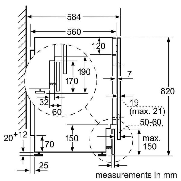 Вградена пералня със сушилня Bosch WKD28543EU