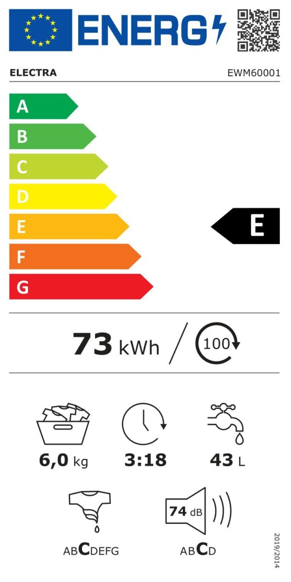 Пералня Electra EWM60001