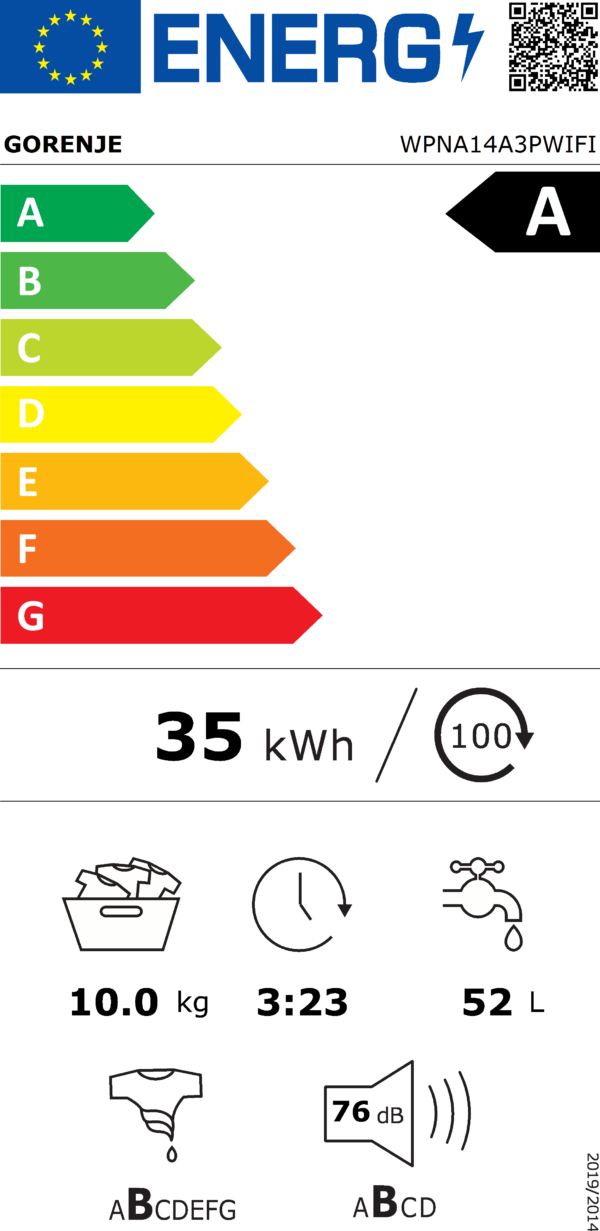 Пералня Gorenje WPNA14A3PWIFI