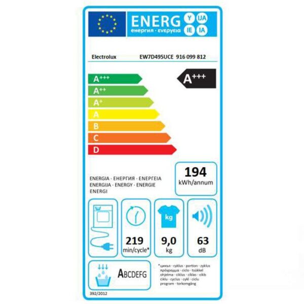 Сушилня ELECTROLUX EW7D495UCE