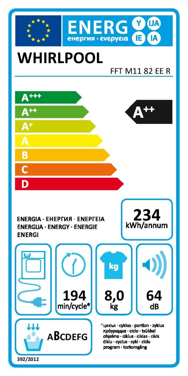 Сушилня Whirlpool FFT M11 82 EE R