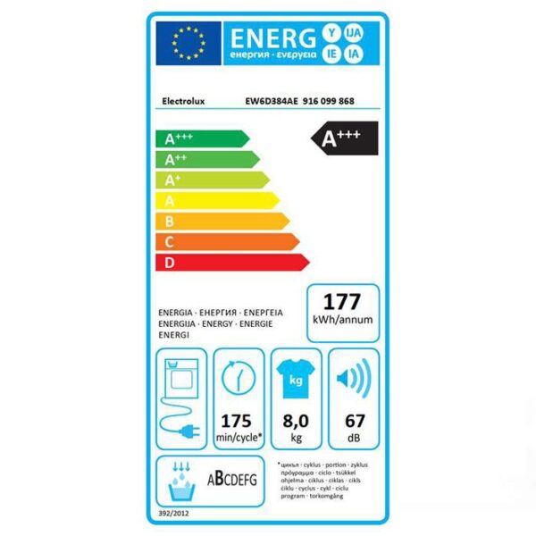 Сушилня ELECTROLUX EW6D384AE