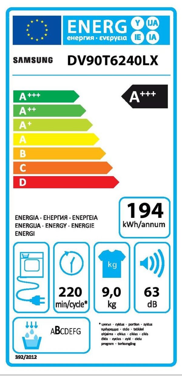 Сушилня Samsung DV90T6240LX/S7