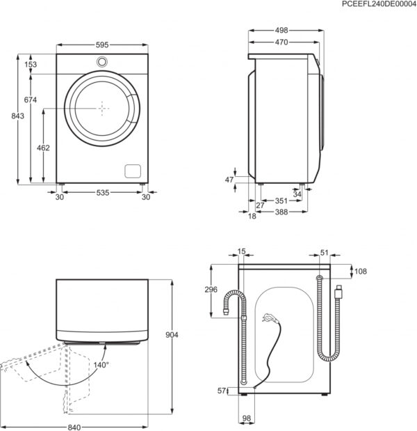 Перална машина Electrolux EW6SM427BE