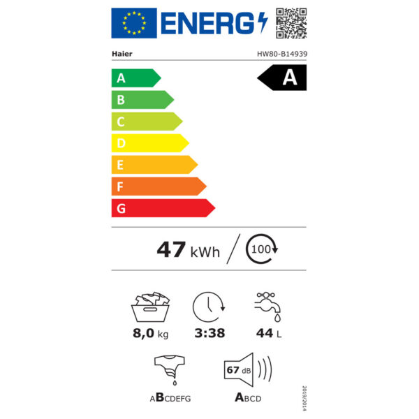 Пералня HAIER HW80-B14939-S