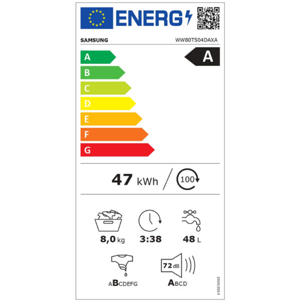 Пералня Samsung WW80T504DAX/S7