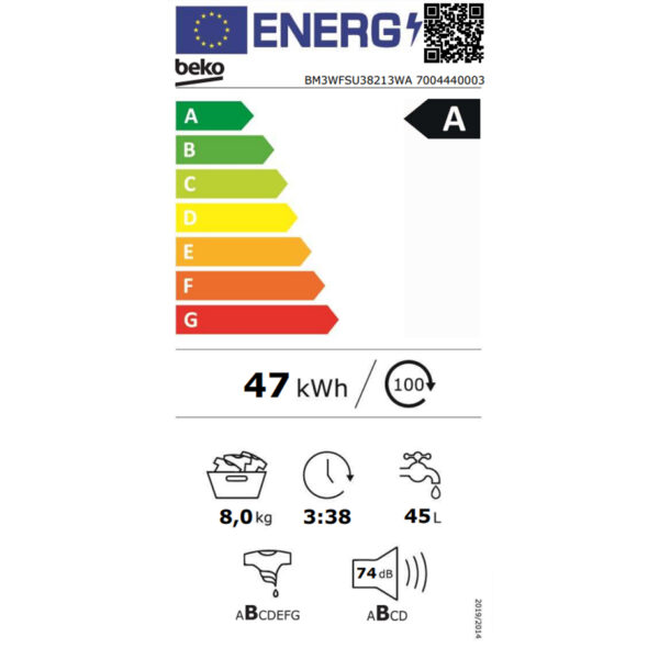 Пералня BEKO BM3WFSU 38213 WA