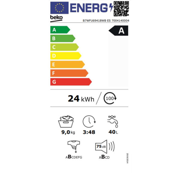 Пералня BEKO B7WFU 69418 WB ES