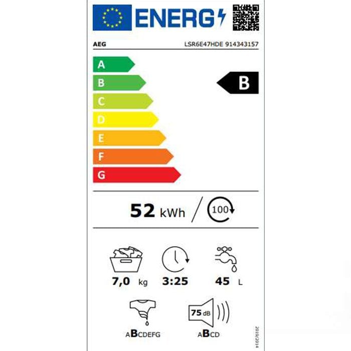 Пералня AEG LSR6E47HDE