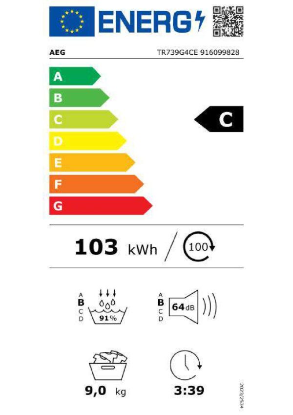 Сушилня AEG TR739G4CE