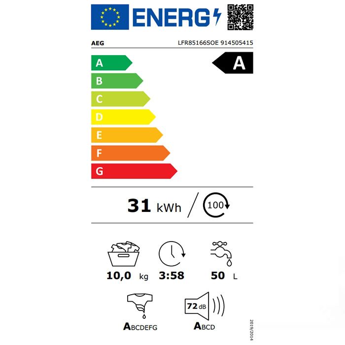 Пералня AEG LFR85166SOE