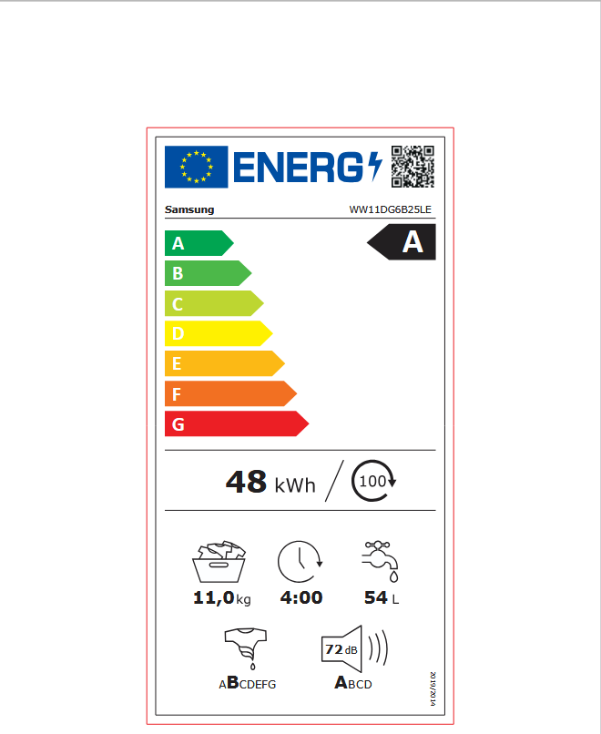 Пералня SAMSUNG WW11DG6B25LEU4
