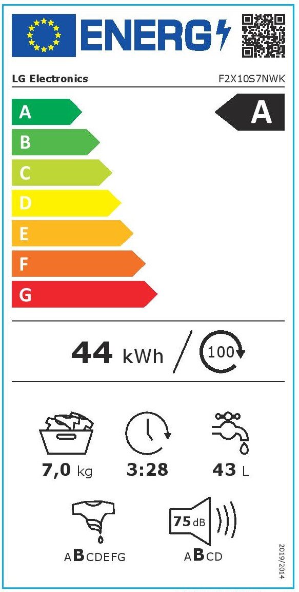 Пералня LG F2X10S7NWK